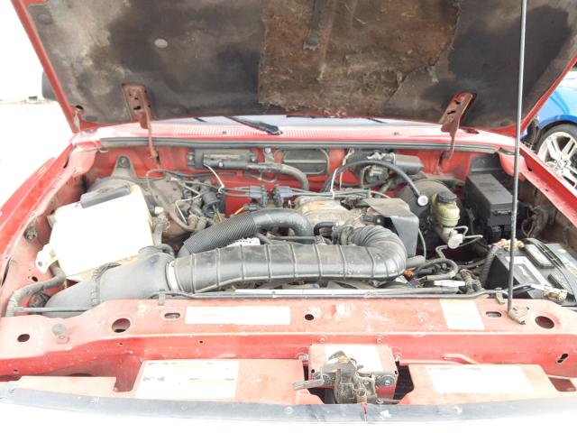 1FTCR10U1VPB26183 - 1997 FORD RANGER RED photo 7