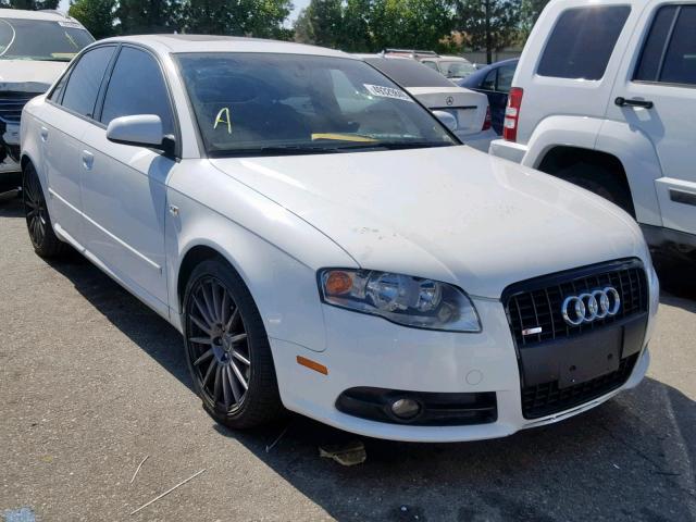 WAUBF78EX8A169283 - 2008 AUDI A4 S-LINE WHITE photo 1