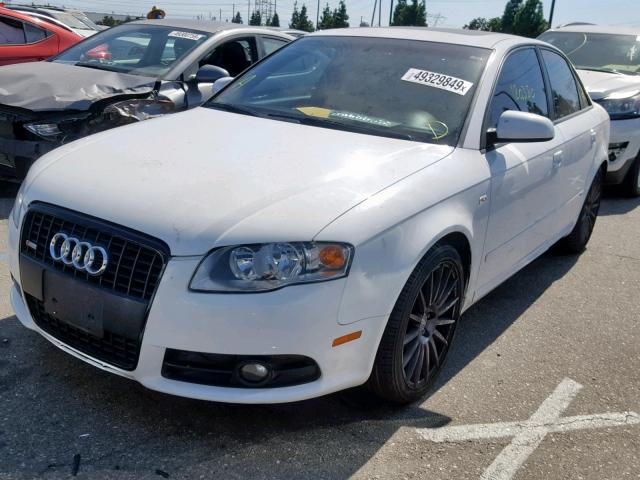 WAUBF78EX8A169283 - 2008 AUDI A4 S-LINE WHITE photo 2