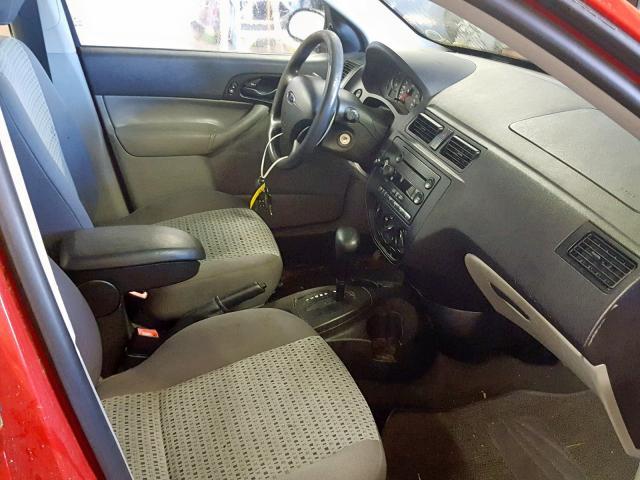 1FAFP34N47W365596 - 2007 FORD FOCUS ZX4 RED photo 5