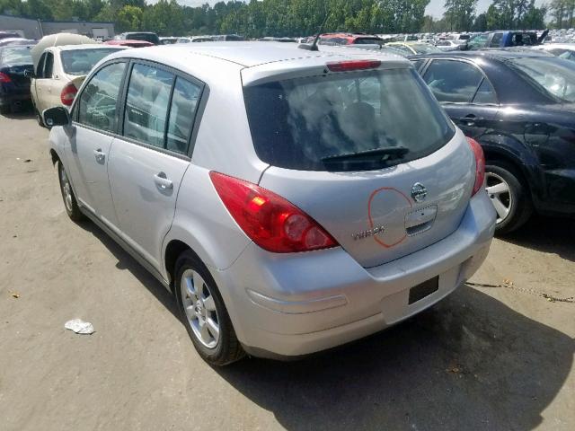 3N1BC13E77L380788 - 2007 NISSAN VERSA S SILVER photo 3