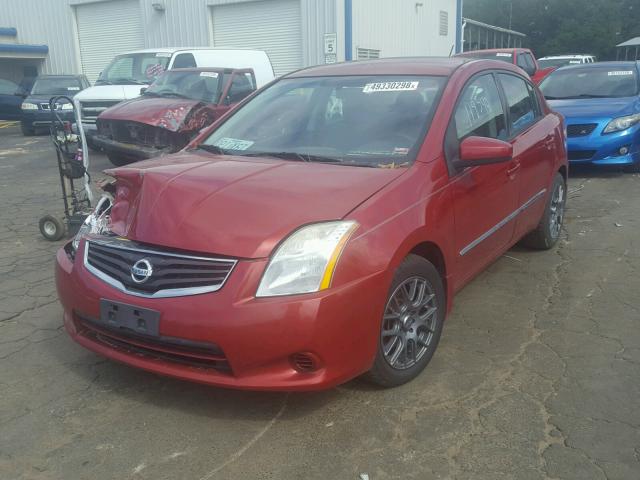 3N1AB6AP7CL674041 - 2012 NISSAN SENTRA 2.0 RED photo 2