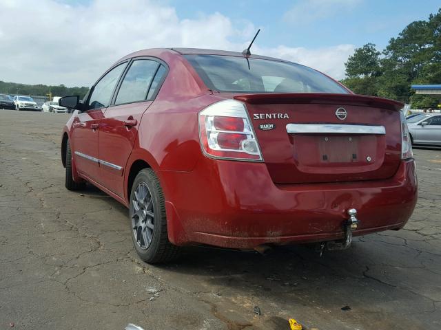 3N1AB6AP7CL674041 - 2012 NISSAN SENTRA 2.0 RED photo 3