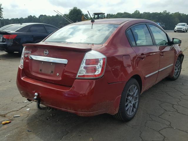 3N1AB6AP7CL674041 - 2012 NISSAN SENTRA 2.0 RED photo 4