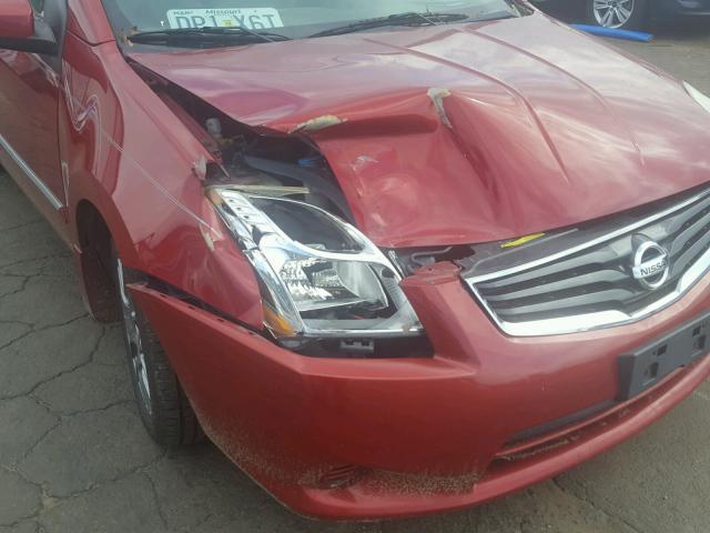 3N1AB6AP7CL674041 - 2012 NISSAN SENTRA 2.0 RED photo 9