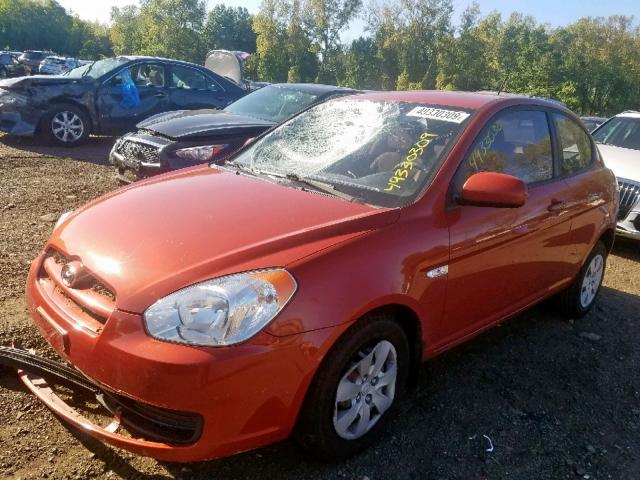 KMHCM3AC2AU157479 - 2010 HYUNDAI ACCENT BLU ORANGE photo 2