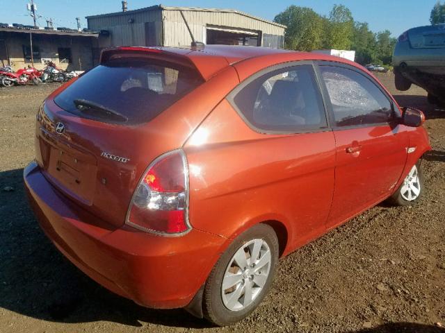 KMHCM3AC2AU157479 - 2010 HYUNDAI ACCENT BLU ORANGE photo 4