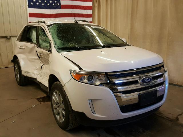 2FMDK4KC6DBA44742 - 2013 FORD EDGE LIMIT WHITE photo 1