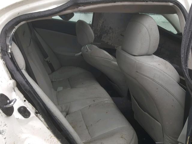 JTHBE262662000966 - 2006 LEXUS IS 350 WHITE photo 6