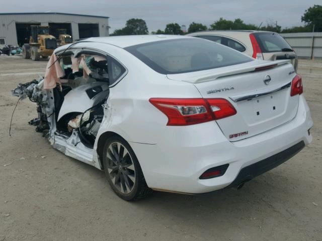 3N1CB7AP4HY256383 - 2017 NISSAN SENTRA SR WHITE photo 3