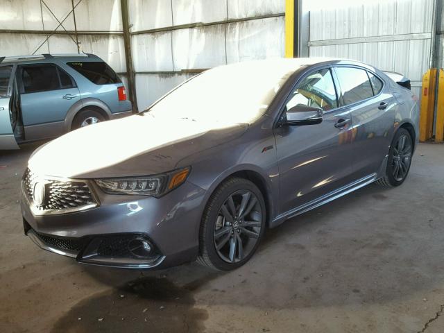 19UUB3F66JA001546 - 2018 ACURA TLX TECH+A Серый фото 2