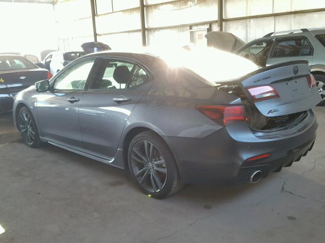 19UUB3F66JA001546 - 2018 ACURA TLX TECH+A Серый фото 3