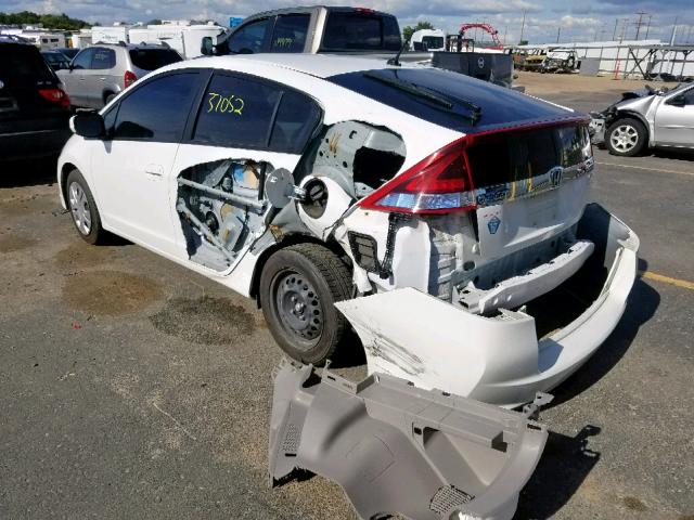 JHMZE2H54ES003272 - 2014 HONDA INSIGHT LX WHITE photo 3