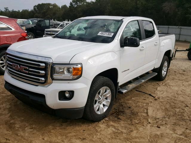 1GTG5CENXH1188070 - 2017 GMC CANYON SLE WHITE photo 2