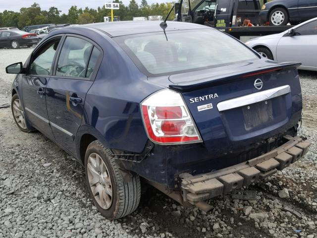 3N1AB6APXBL608050 - 2011 NISSAN SENTRA 2.0 BLUE photo 3