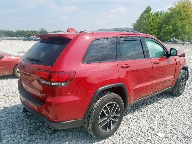 1C4RJFLG1KC636699 - 2019 JEEP GRAND CHER RED photo 4