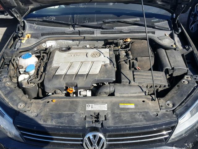 3VWLL7AJ4DM445068 - 2013 VOLKSWAGEN JETTA TDI BLACK photo 7