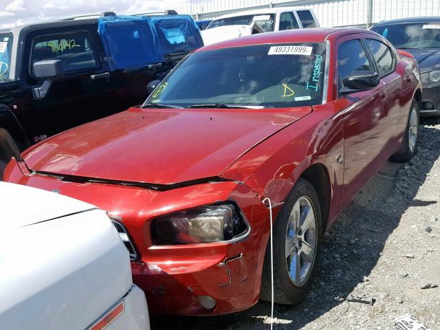 2B3KA33V59H560864 - 2009 DODGE CHARGER SX RED photo 2