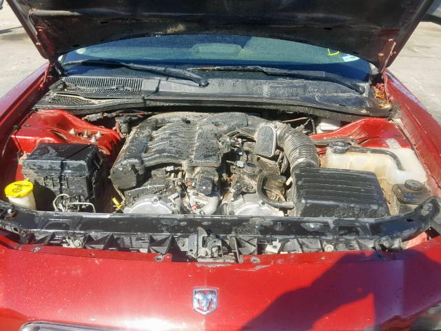 2B3KA33V59H560864 - 2009 DODGE CHARGER SX RED photo 7