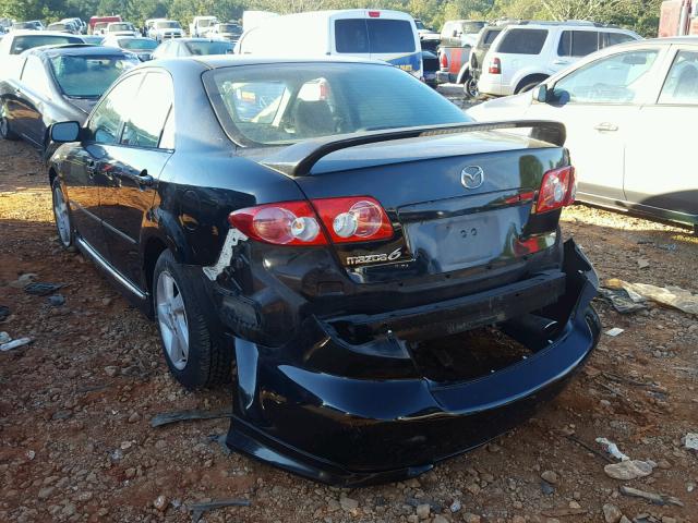 1YVFP80D435M02807 - 2003 MAZDA 6 S BLACK photo 3