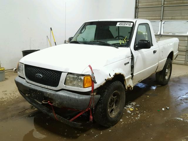 1FTYR11U83PB70943 - 2003 FORD RANGER WHITE photo 2