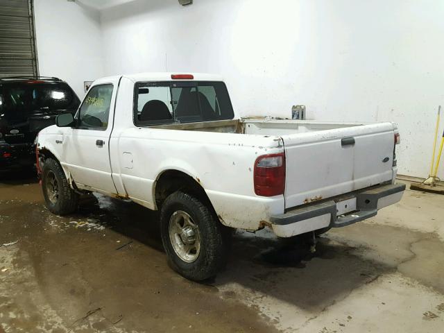 1FTYR11U83PB70943 - 2003 FORD RANGER WHITE photo 3