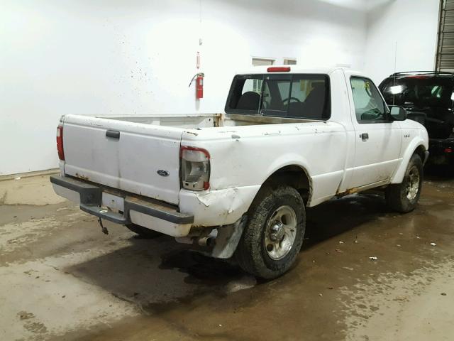 1FTYR11U83PB70943 - 2003 FORD RANGER WHITE photo 4