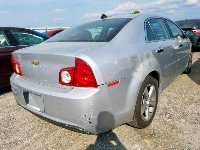 1G1ZC5E01CF244982 - 2012 CHEVROLET MALIBU 1LT SILVER photo 4
