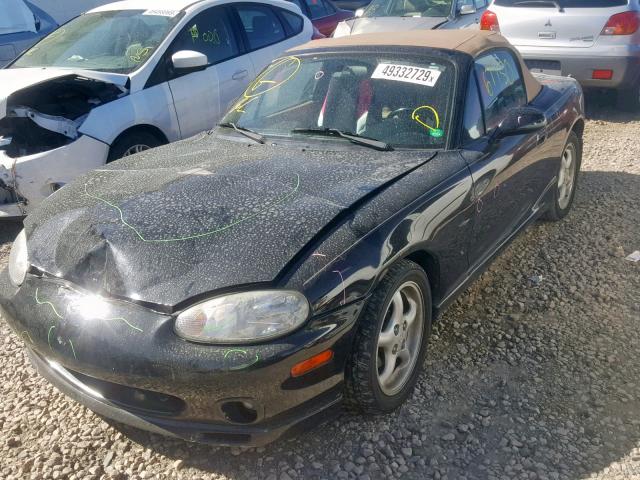 JM1NB3537Y0151269 - 2000 MAZDA MX-5 MIATA BLACK photo 2