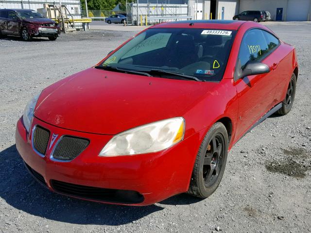 1G2ZH158664154576 - 2006 PONTIAC G6 GT RED photo 2