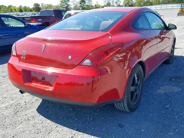 1G2ZH158664154576 - 2006 PONTIAC G6 GT RED photo 4