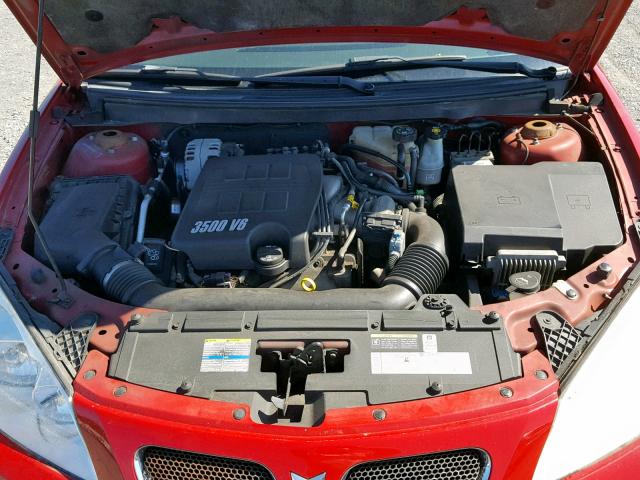 1G2ZH158664154576 - 2006 PONTIAC G6 GT RED photo 7