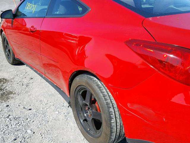 1G2ZH158664154576 - 2006 PONTIAC G6 GT RED photo 9