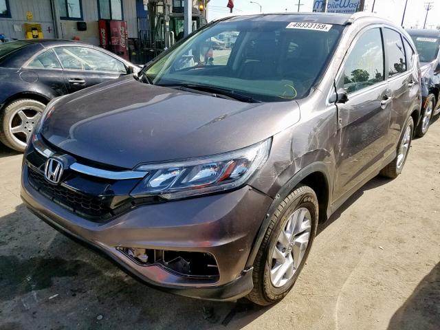 2HKRM3H78GH532463 - 2016 HONDA CR-V EXL GRAY photo 2