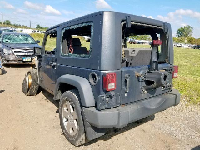 1J4FZ24128L607360 - 2008 JEEP WRANGLER X GRAY photo 3