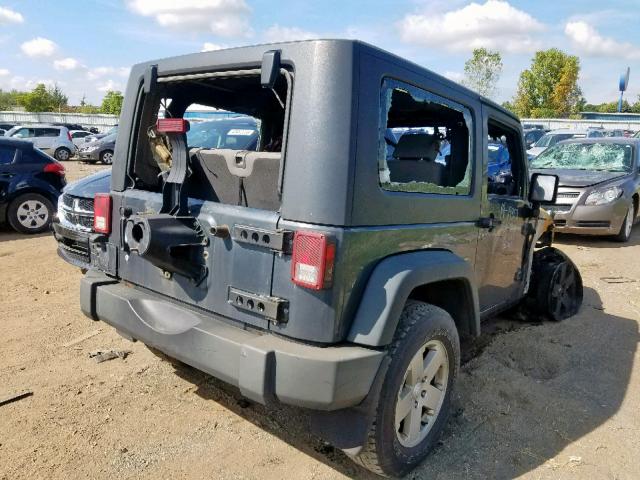 1J4FZ24128L607360 - 2008 JEEP WRANGLER X GRAY photo 4