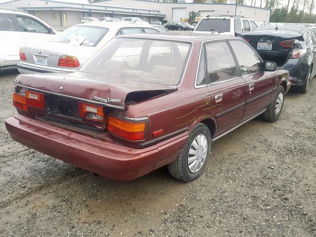 JT2SV22E1H3176041 - 1987 TOYOTA CAMRY LE MAROON photo 4