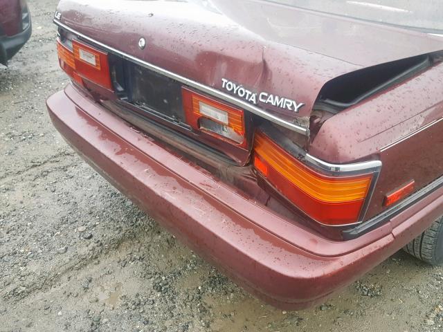 JT2SV22E1H3176041 - 1987 TOYOTA CAMRY LE MAROON photo 9