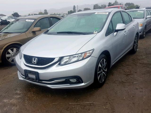 19XFB2F91DE286041 - 2013 HONDA CIVIC EXL 银色 照片 2