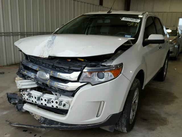 2FMDK3JCXBBB15238 - 2011 FORD EDGE SEL WHITE photo 2