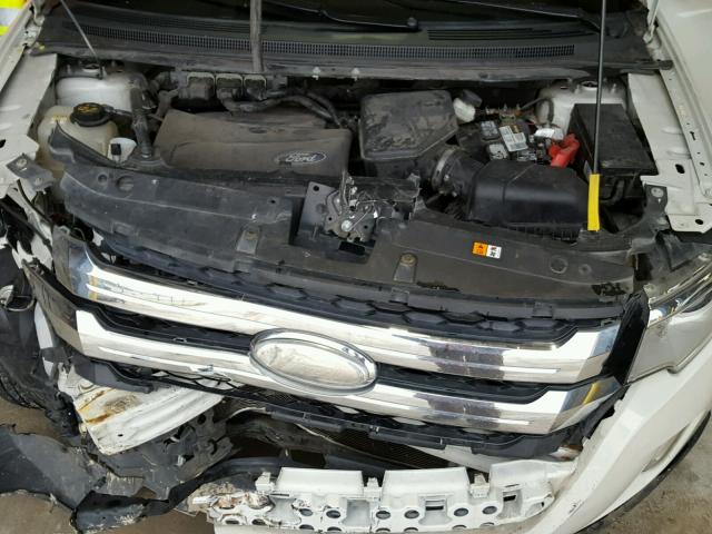 2FMDK3JCXBBB15238 - 2011 FORD EDGE SEL WHITE photo 7