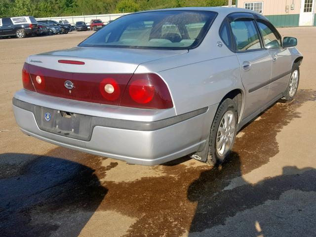 2G1WF55E729368462 - 2002 CHEVROLET IMPALA SILVER photo 4