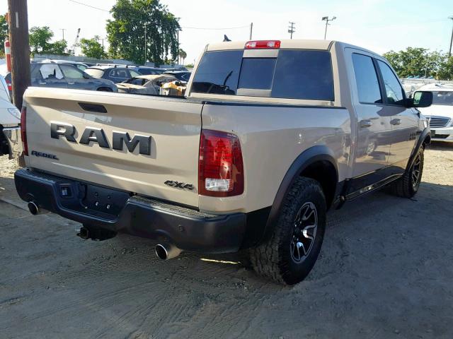 1C6RR7YT0HS665220 - 2017 RAM 1500 REBEL BEIGE photo 4