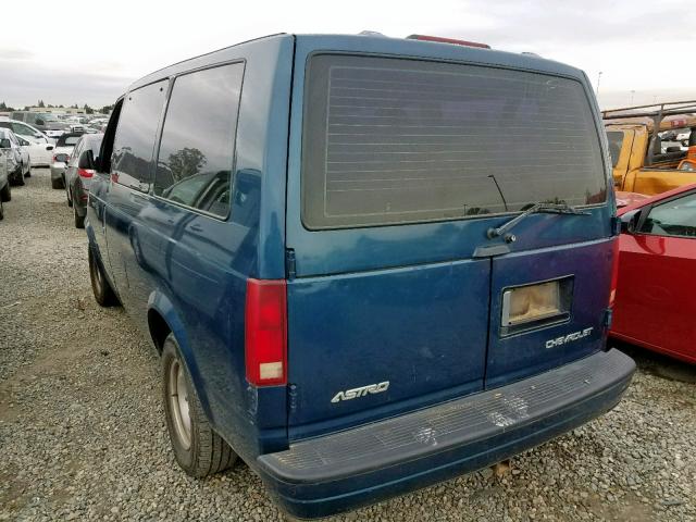 1GNDM19W8YB190236 - 2000 CHEVROLET ASTRO BLUE photo 3