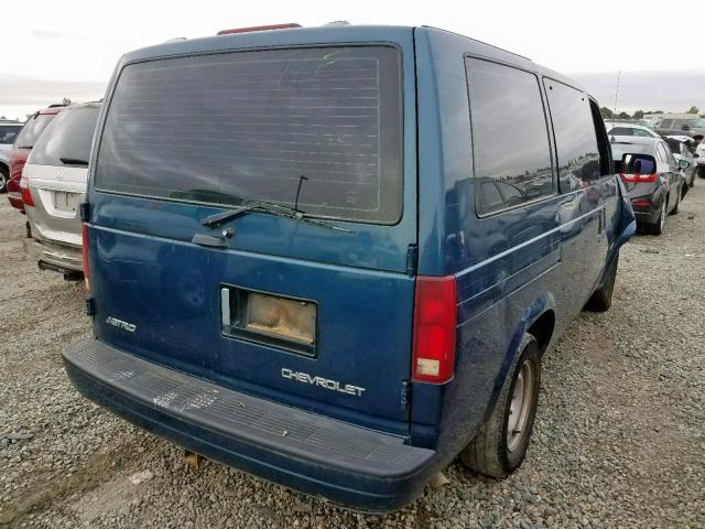 1GNDM19W8YB190236 - 2000 CHEVROLET ASTRO BLUE photo 4