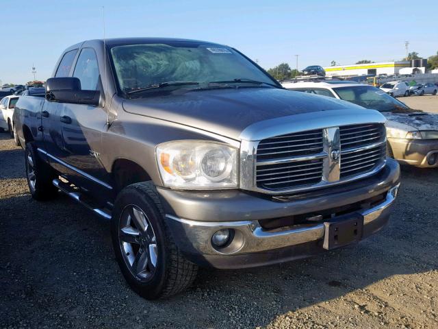 1D7HU18N58S522769 - 2008 DODGE RAM 1500 S GRAY photo 1