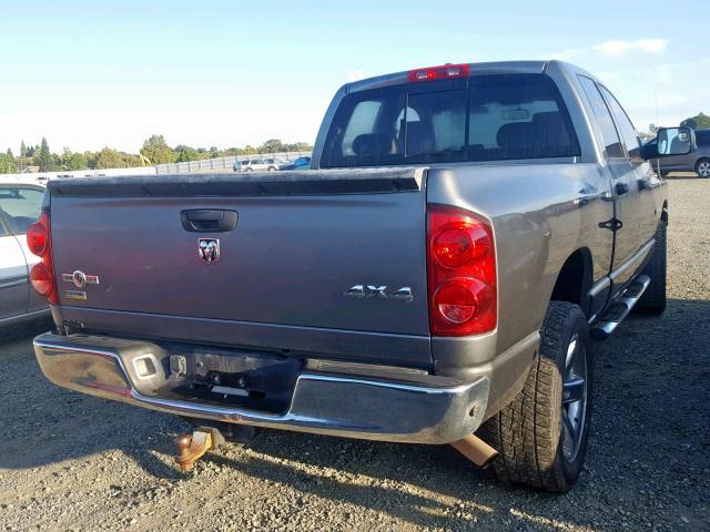 1D7HU18N58S522769 - 2008 DODGE RAM 1500 S GRAY photo 4