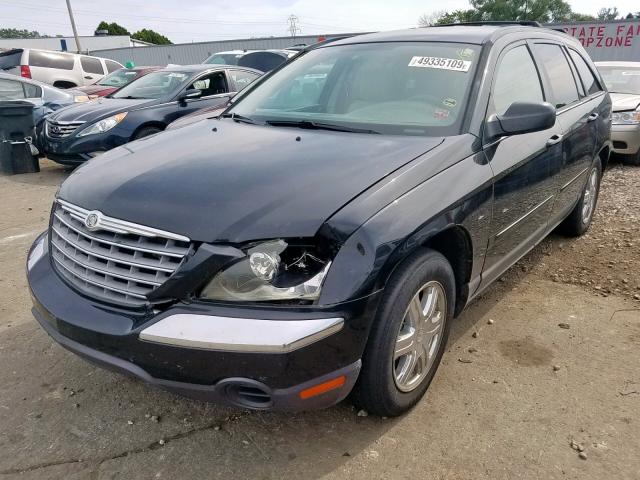 2C4GF68445R320054 - 2005 CHRYSLER PACIFICA T BLACK photo 2