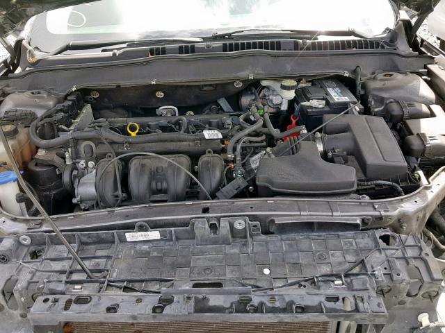 1FA6P0G76E5355134 - 2014 FORD FUSION S GRAY photo 7