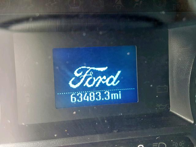 1FA6P0G76E5355134 - 2014 FORD FUSION S GRAY photo 8